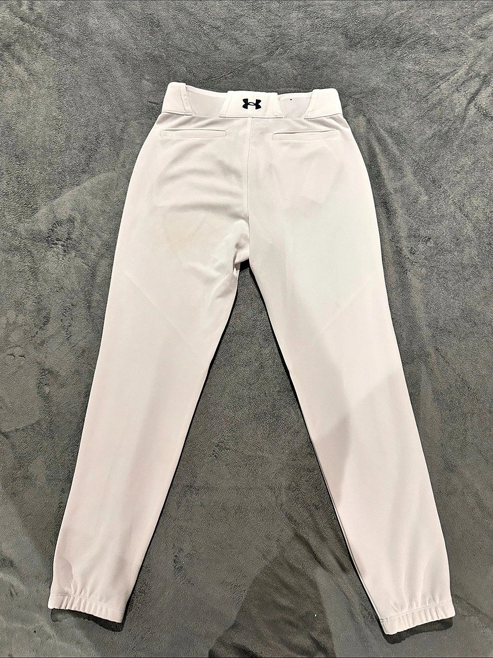 Under Armour White Baseball Pants Elastic ankles